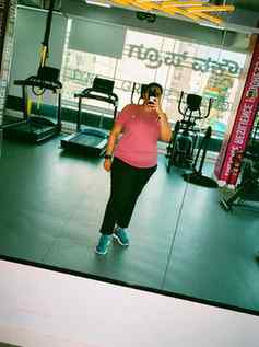 Looking at myself in the gym after almost 16 months feels ov