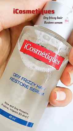 Loving this @icosmetiques Hair Serum! It helps control frizz