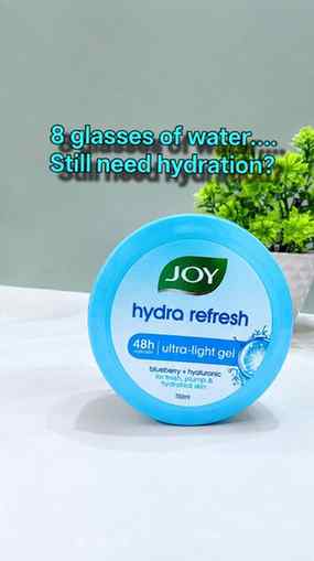 Hydration that feels as light as air
Meet JOY Hydra Refres