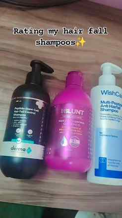 Rating some of my current anti hair fall shampoos out of 10!
