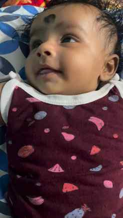She is trying to make giggle sound when she want anything 💗