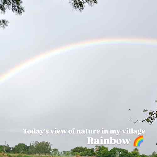 Magic of nature 🌈🌨️#naturelove