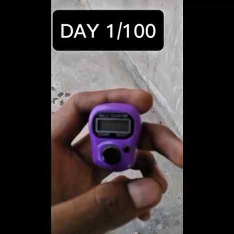 “100 Days Challenge – Tap & Count With Me! 🚀”