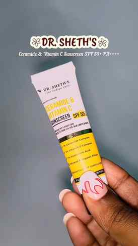 DR. SHETH'S Ceramide and Vitamin C Sunscreen SPF 50+PA++++ �