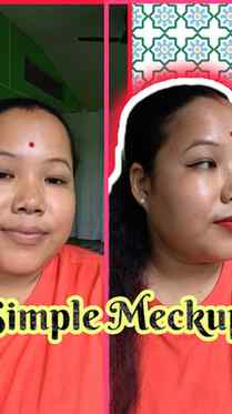 A simple makeup look, using just a few products from home â¨īŋŊ
