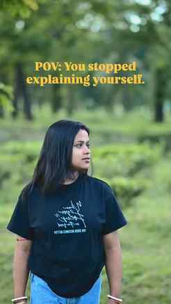 POV: You stopped explaining yourself.
Not because you stopp