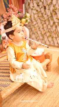 🦚 Our little Kanha, our biggest blessing. 💙✨
Happy Janmash