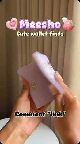 Comment "link" 🔗🫶🏻
.
Cute wallets😍
#meesho #travellife #