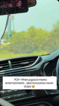 “India’s Got Latent… even on road trips 😂🚗 #JugaadLevel100