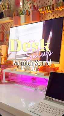 Clean desk, better setup ✨🖥️

This monitor stand is such a 