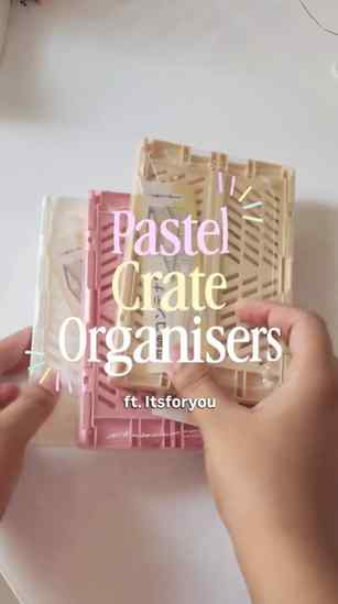 Cute pastel crates and also much more available at this cute