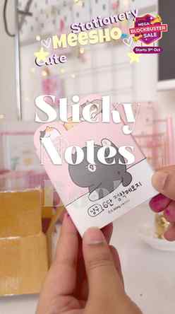 Meesho cute stationery ๐ Sticky notes book available over @
