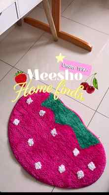 Meesho Home Decor Finds - a Strawberry Print mat with such a
