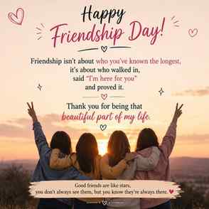 Some friendships don't need daily conversations—they just ne
