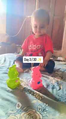 Day 3 / 30 ✨
Meet Radhika's favourite playtime buddy! 🧸 yie