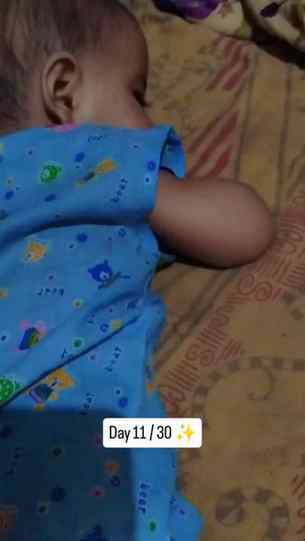 Din bhar ki masti ke baad, jab yeh chota sa bacha sota hai t