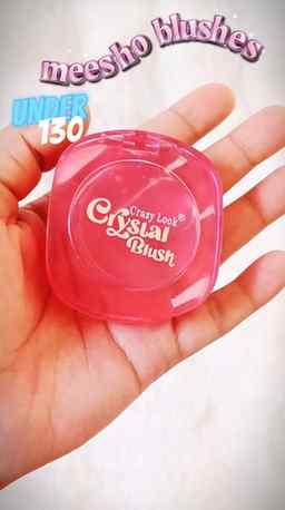 Trying the viral crystal blush from Meesho 💗
Price – under