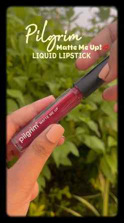 With Pilgrim Matte Me Up Liquid Lipstick- No more touch-ups