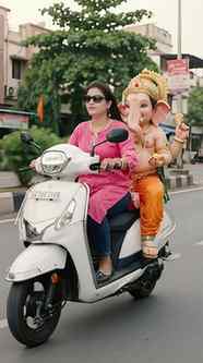 A beautiful journey, ✨
a heartfelt farewell… Ganpati Bappa M