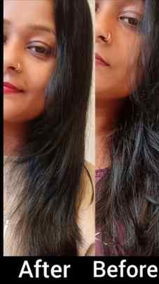 Ghar par hi salon jaisa hair spa. ✨
Dry hair ko bye aur soft