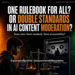 AI CONTENT MODERATION: SAME RULES FOR EVERYONE?
India’s IT