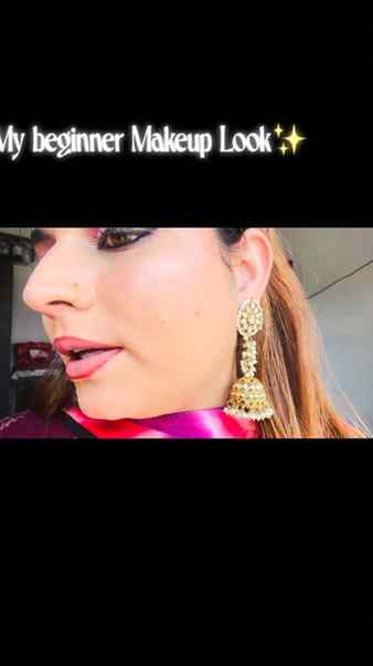 My beginner makeup look ✨💄
#waitforend