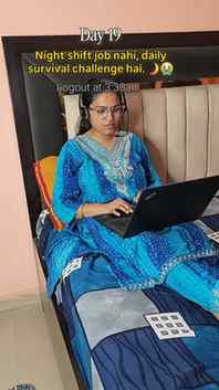 Day 19 Bahu in Night Shift Job follow ब्रह्म मुहूर्त Routine