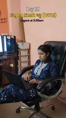 Day 20 Bahu in Night Shift Job follow ब्रह्म मुहूर्त Routine