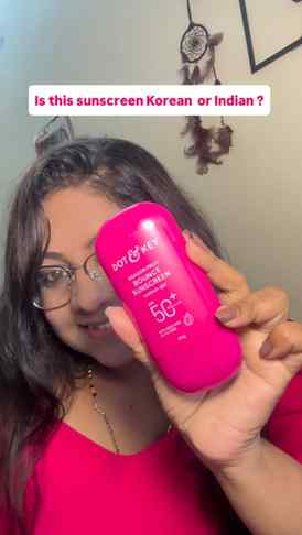 “Is this an Indian or Korean sunscreen?” 👀✨
Wait till you s