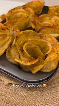 These aren’t roses... they’re potatoes 😍
Crispy on the edge