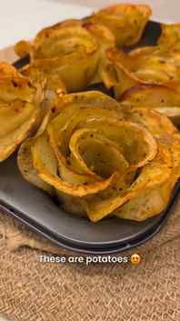 These aren’t roses... they’re potatoes 😍
Crispy on the edge