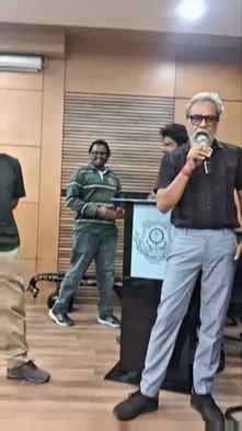 When the Director Sir takes the mic… the entire atmosphere c