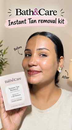 ✨ Tan, meet your glow! The Bath&Care Instant Tan Removal Kit