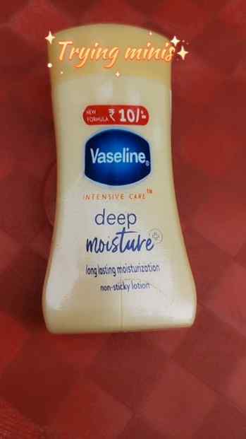Trying minis #3 @vaselineindia deep moisture body lotion 🥰�