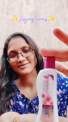 Trying minis #4 @dabur_gulabari moisturizing body lotion 🥰�