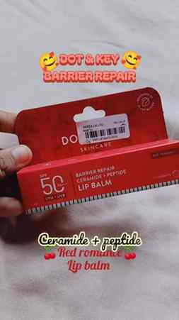 @dotandkey.skincare barrier repair ceramide + peptide lip ba