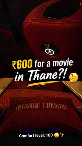 Tried one of the most premium movie experience and… I’m ruin
