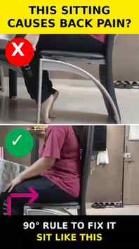 Stop sitting like THIS! 🛑
If you sit with your legs tucked