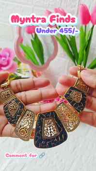 This Necklace Was Just ₹455! ✨
@myntra 
.
.
#MyntraHaul #Sta