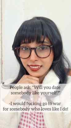 I would go to war for someone like me.