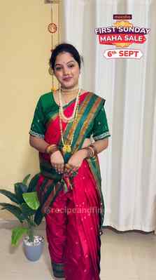 ✨ Ready-to-Wear Nauvari Saree 😍
सणासाठी नऊवारी नेसायची आहे 