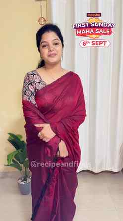 Simple + elegant saree look ❤️ आणि तोही फक्त **₹665 मध्ये!**