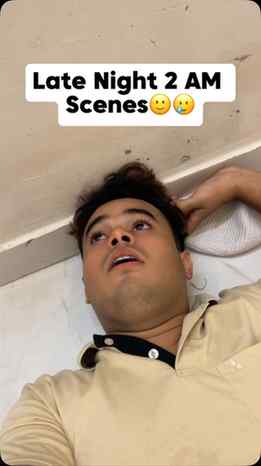 Late night 2 am scenes🤭 

Before even picking up the call, 