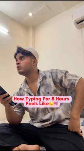 Typing For 8 Hours Be Like😂😭
Muslim know the pain when th