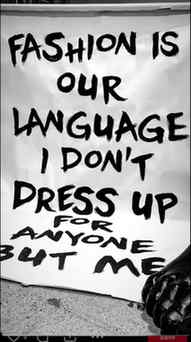 I dress for me, Period