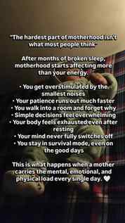 Nobody talks about this side of motherhood.

The sleepless n
