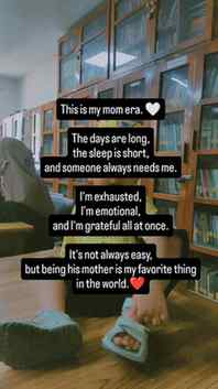 In my mom era 🤍

The days are long, the sleep is short, and