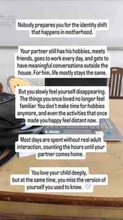Some days, motherhood feels less like losing sleep
and more 