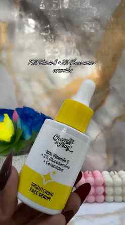 Chemist at play brightening face serum ✨
Comment glow for li