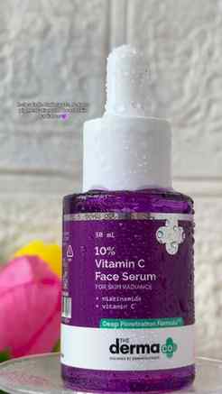 Say hello to glowing skin! 💫 The Derma Co 10% Vitamin C Fac